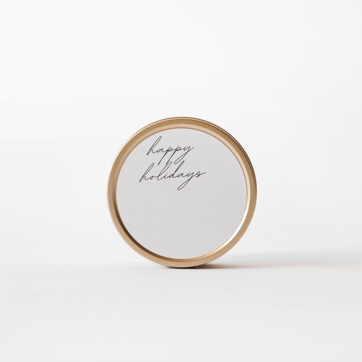 Happy Holidays - Tin Candle