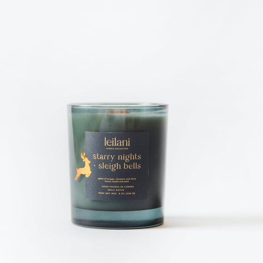 Starry Nights + Sleigh Bells - Candle Jar