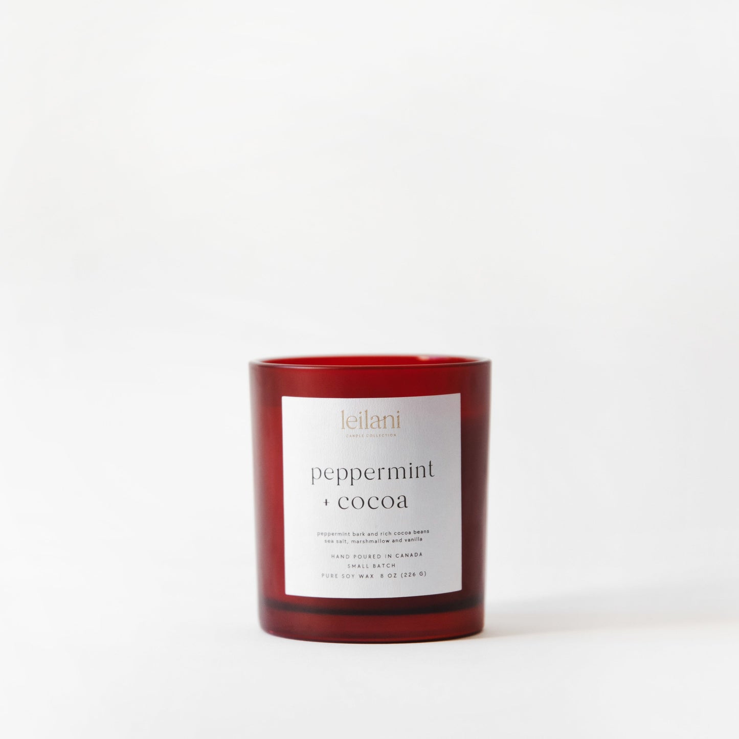 Peppermint + Cocoa - Candle Jar